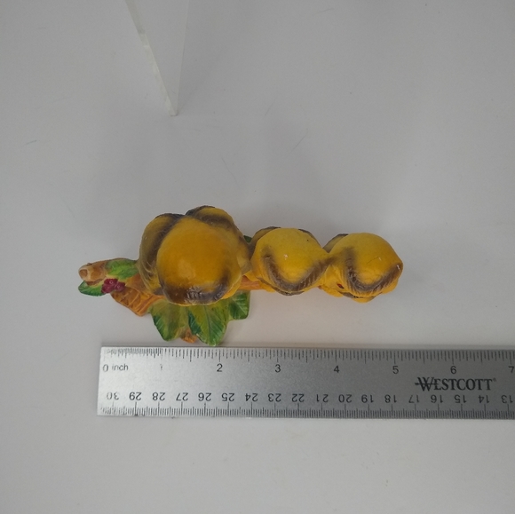 Vintage Ceramic Owl Trio Mother and Babies Perched on Branch. 2.5 inches and 5.5 - Picture 6 of 7